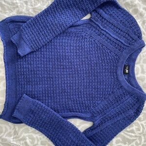 XS Women’s chunky knit  Blue Textured Knit Sweater